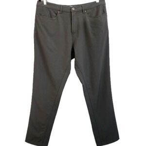 Olivers Passage Pants Mens 33 Gray Slim Fit Stretch Tech Travel Chino $148 Retai